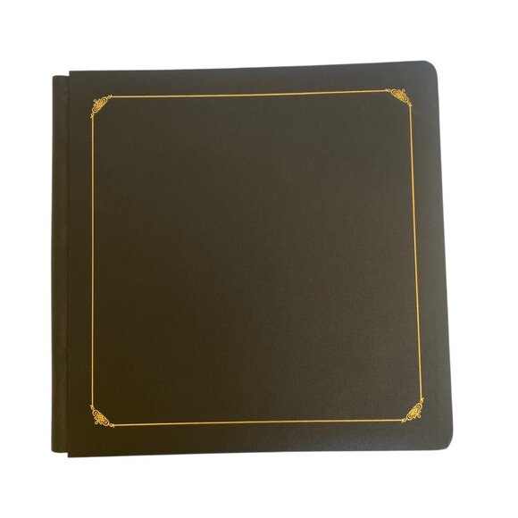 Original 12×12 Black Scrapbook Premiere Creative Memories Album w/ White Pages - Picture 1 of 9
